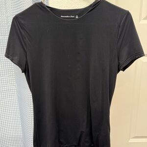 Abercrombie & Fitch Black Fitted Short Sleeve Tee